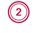 Masimo - Number two in a red two outline circle